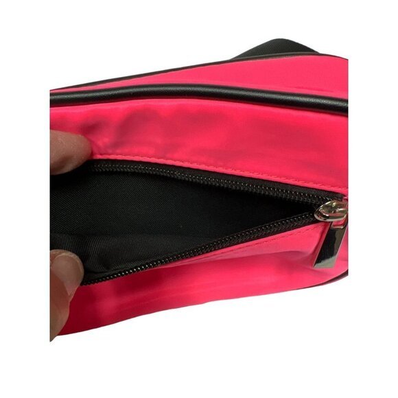 Forever 21 Pink Black Fannypack Adjustable Rectangle Fanny Bag Waist - Picture 9 of 9